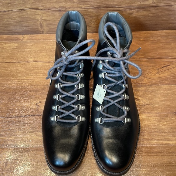 Black Leather Hiker Boot C35594 